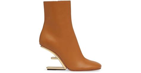 fendi first leather wedge booties|Fendi First Leather Wedge Booties .